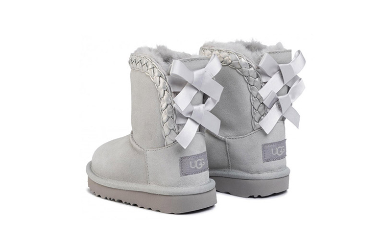 Детские ботинки UGG Classic Short II (серая) — фото 4