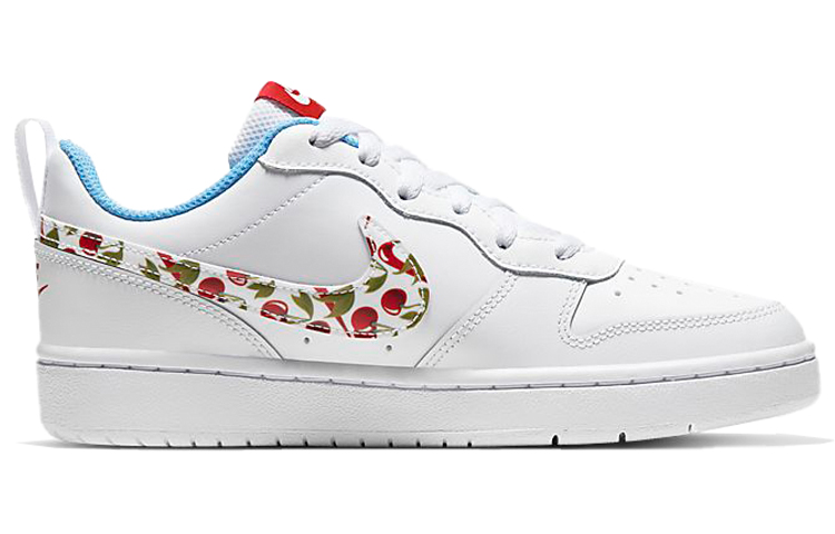 Кеды Nike NikeCourt Borough Low 2 (бело-сине-красный) — Белый / синий / красный — фото 4