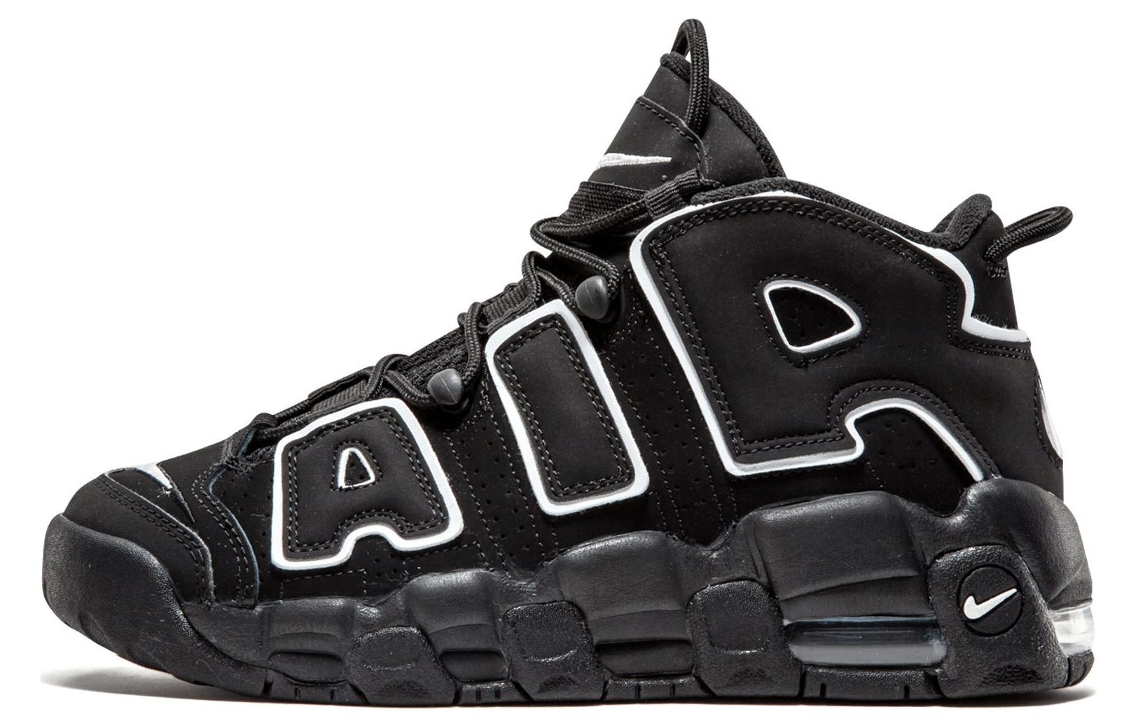 Nike Air More Uptempo Black White GS