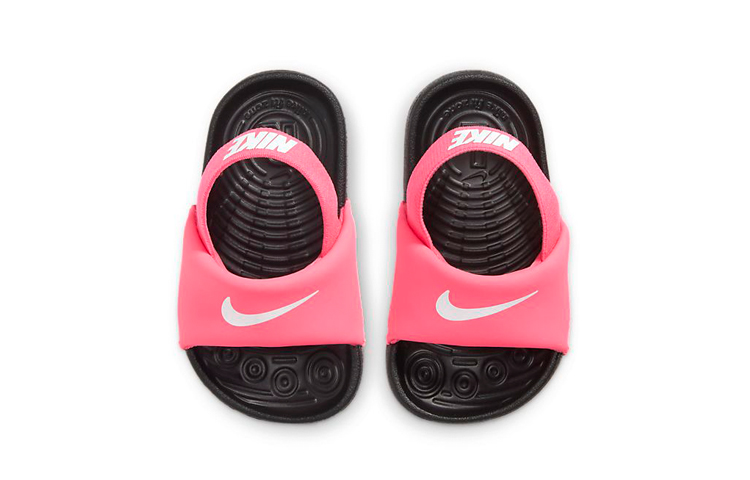 детская обувь Nike Kawa Slide (черно-розовые) — фото 4