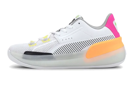 PUMA Clyde Hardwood Cushioning, Wear Resistant Mid top Children's Basketball Shoes Teenagers