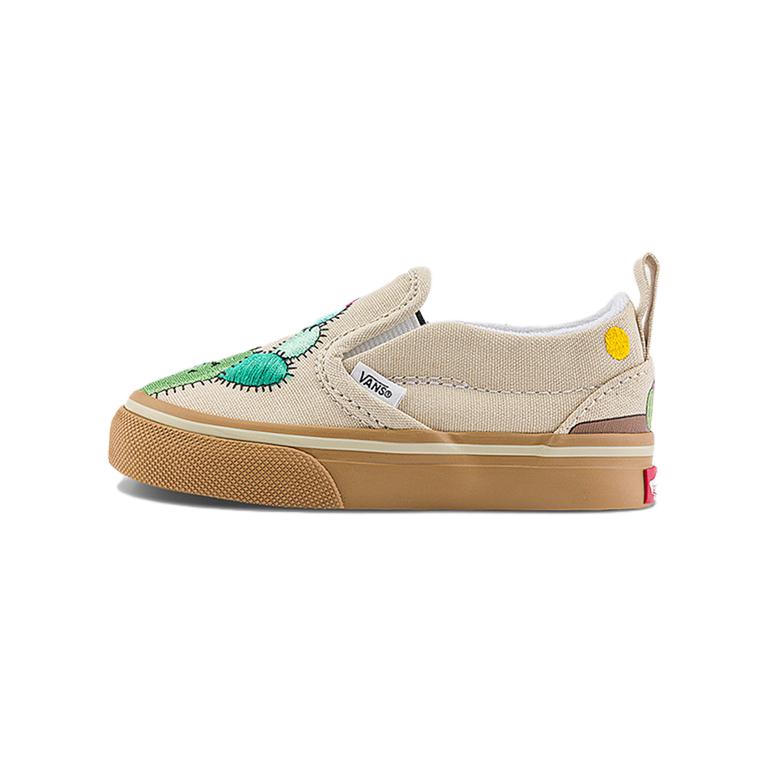 Детские кеды Vans Cactus (бежево-зеленые)