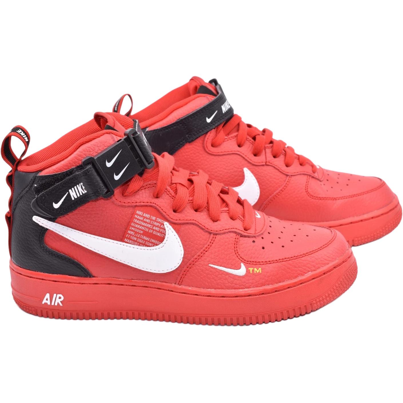 Кроссовки Nike Air Force 1 LV8 GS (красные) — фото 3
