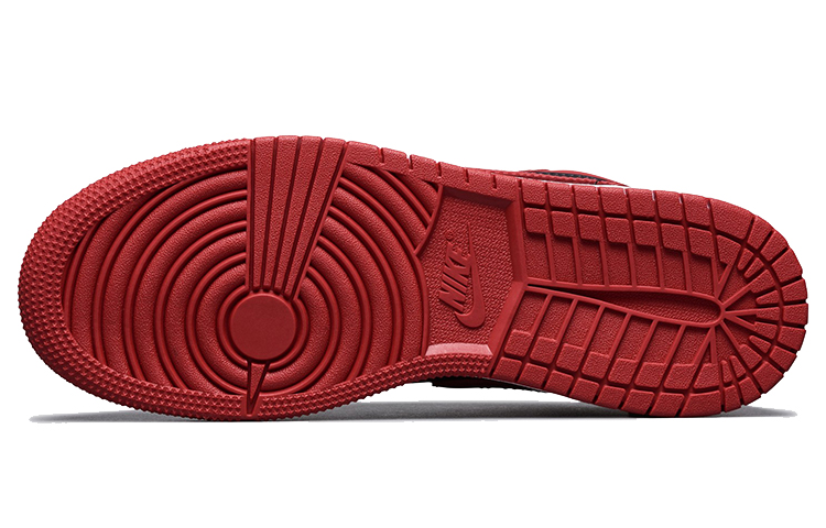 Кроссовки Jordan Air Jordan 1 Low (черно-красные) — Чёрныйкрасный — фото 8