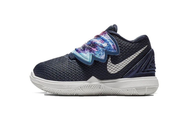 Детские кроссовки Nike Kyrie 5 Multi-Color (черно-белые) — Чёрный / белый — фото 1