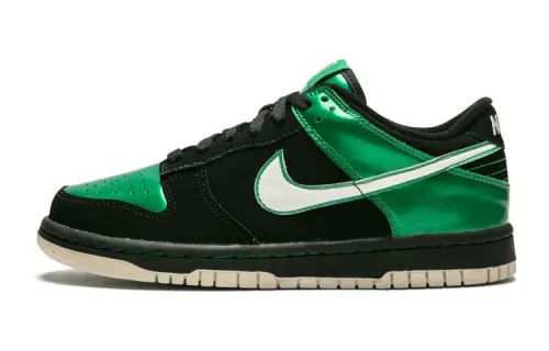 Nike Dunk Slip Resistant Cushioning Abrasion Resistant Low top Skateboard Shoes Black Green Unisex
