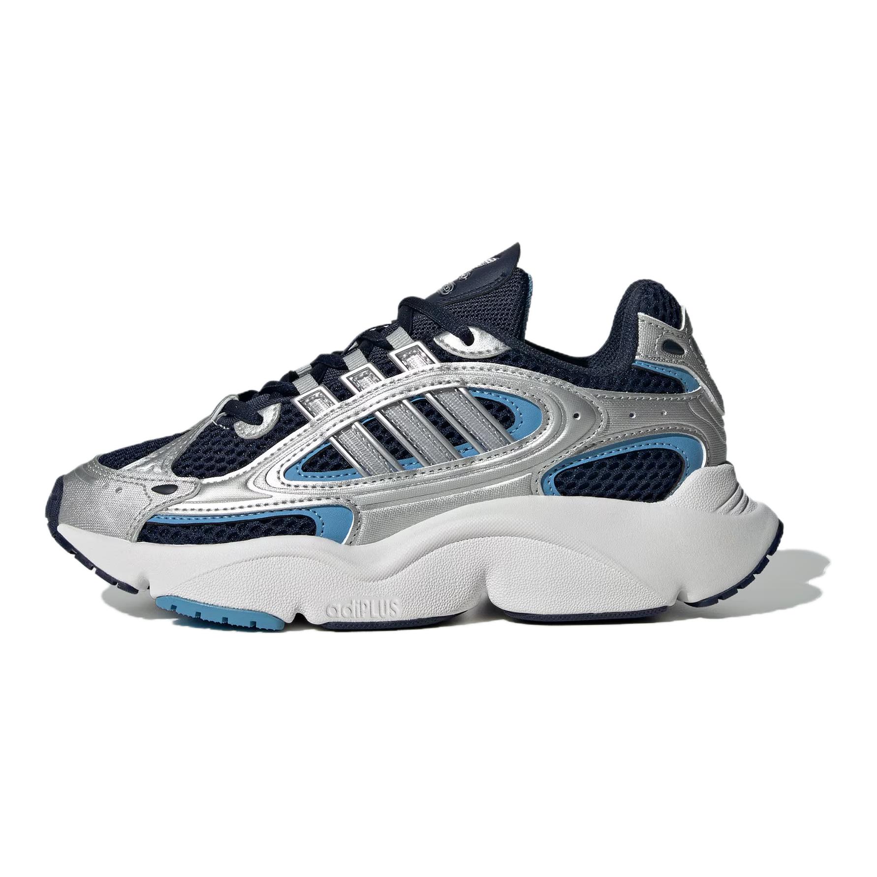 Кроссовки adidas originals Ozmillen (серебристо-сине-черные)