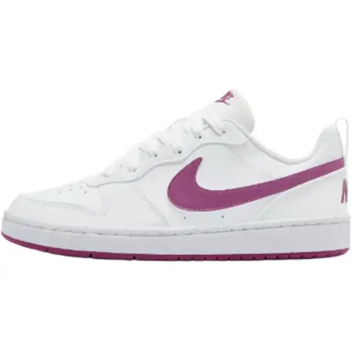 Nike Court Borough Low top Skateboard Shoes White Purple Unisex
