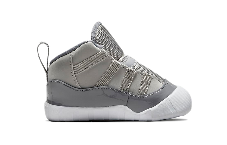 Обувь для малышей Jordan Air Jordan 11 Crib Bootie (серая) — Серый — фото 4
