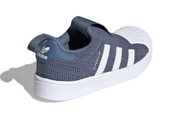 Детские кеды adidas originals SUPERSTAR 360 (синий / серый / белый) — фото 5