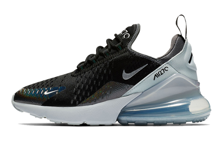 Кроссовки Nike NikeAir Max 270 GS (черный / белый / серебристый)