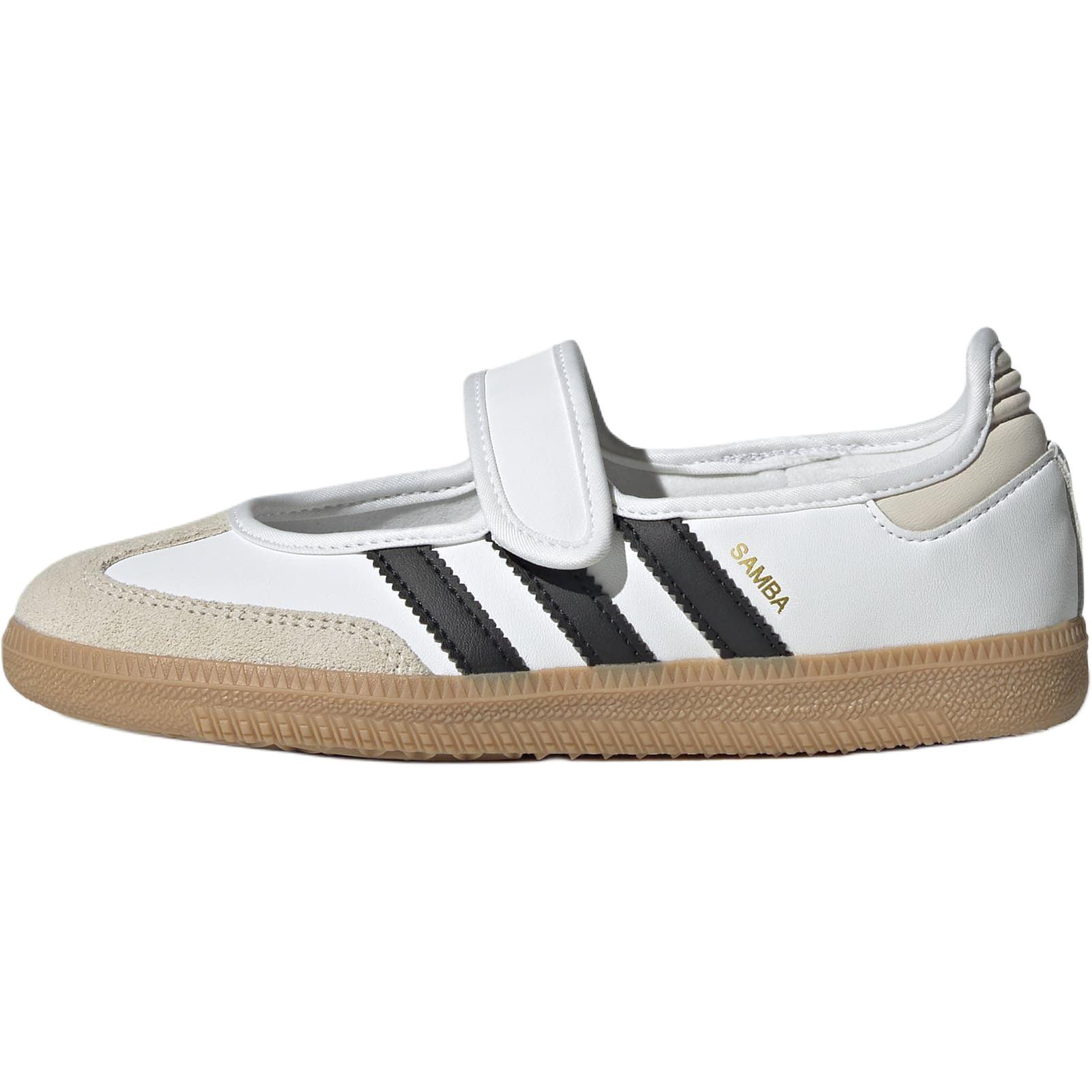 Детские кеды adidas adidas originals Samba Jane (бело-черная)