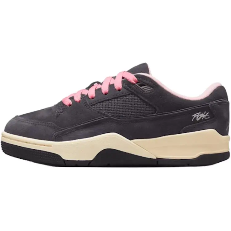Jordan FLIGHT COURT Low top Children's Basketball Shoes Brown Pink Unisex