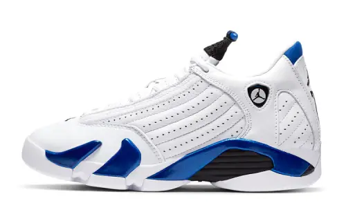 Jordan 14 Retro White Hyper Royal GS