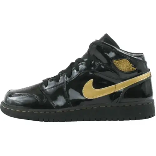 Jordan Air Jordan 1 Mid top Basketball Shoes Black Unisex