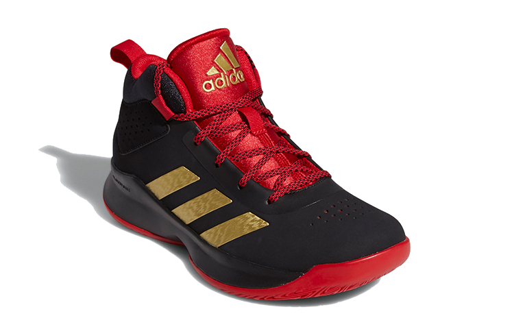 Детские кроссовки adidas Cross Em Up 5 (черно-красно-золотой) — Чёрный / красный / золотой — фото 4
