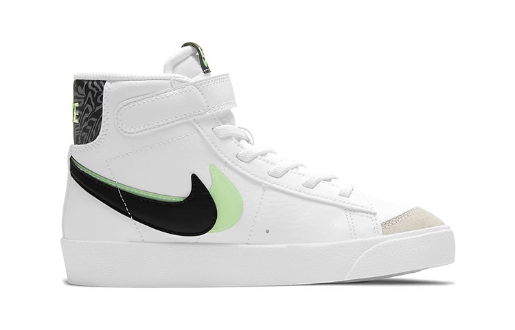 Кеды Nike Blazer 77 SE (бело-черно-зеленые) — фото 3