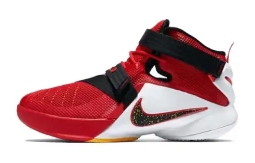 Nike Zoom Soldier 9 Lebron Mid top Basketball Shoes Red Unisex