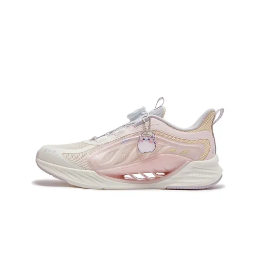 Xtep Hydrogen Wind 8.0 Scientific Foot Protection Mesh Body Test Low-top Running Shoes Sail White Water Pink Teenagers