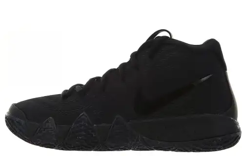 Nike Kyrie 4 'Triple Black' Kyrie 4 Slip Resistant Cushioning Mid top Performance Basketball Shoes Black Unisex