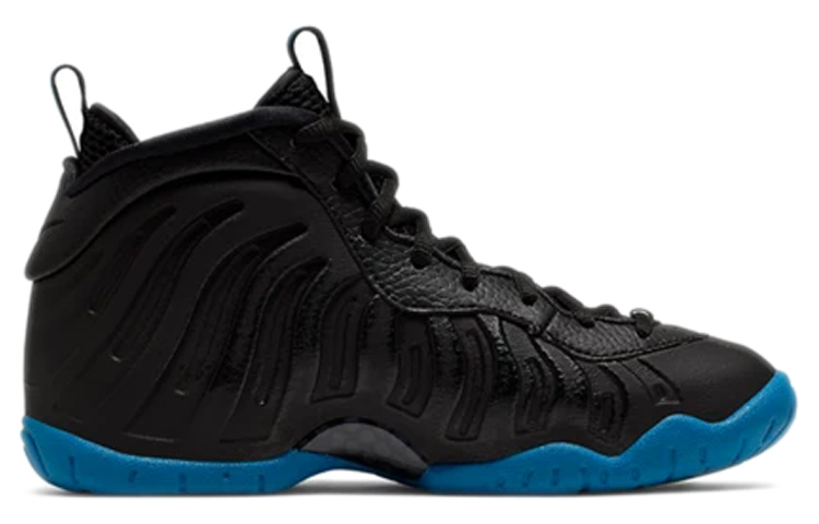 Кроссовки Nike Foamposite Pro Air "Knicks" GS (черные) — фото 2