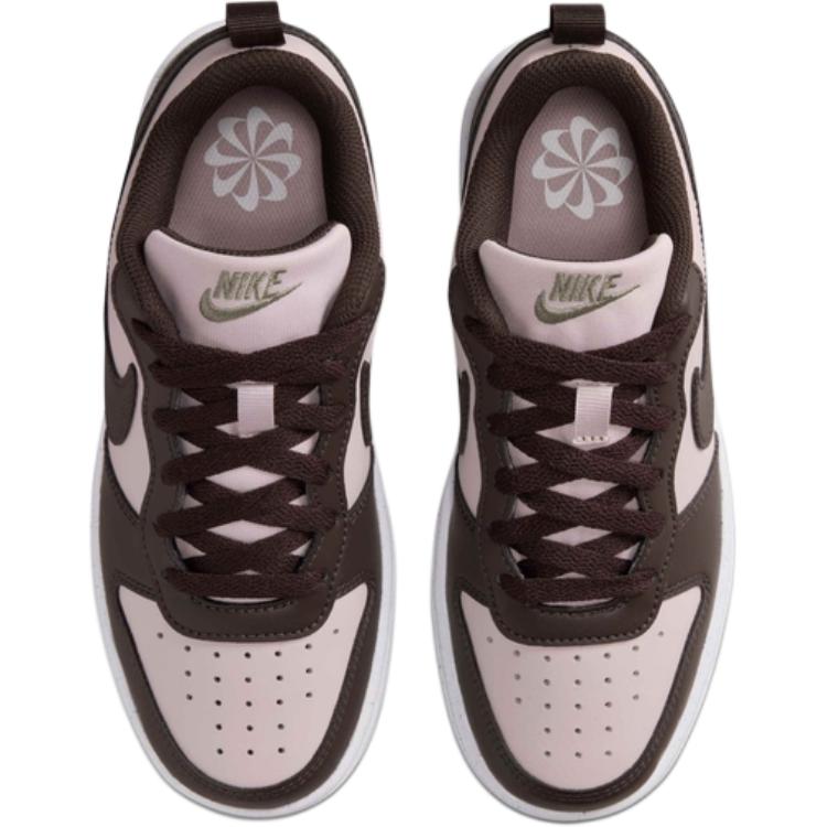 Кеды Nike Court Borough LOW RECRAFT (черно-розовые) — фото 4
