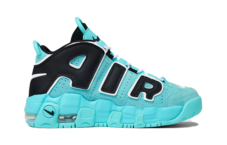 Кроссовки Nike Air More Uptempo Light Aqua (бирюзовые) — 蒂芙尼蓝 — фото 3