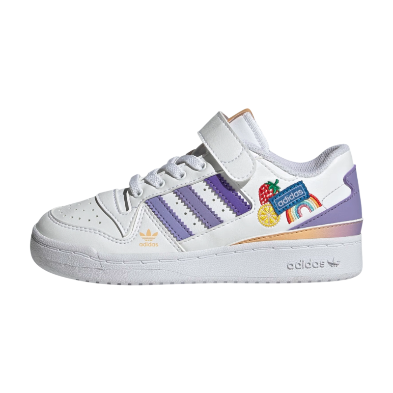 Кеды adidas originals FORUM (бело-фиолетовые)
