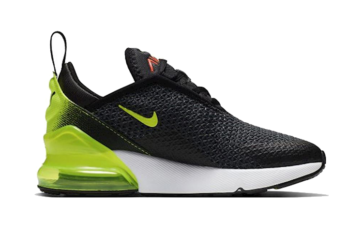 Детские кроссовки Nike Air Max 270 RF (черно-зеленые) — фото 2