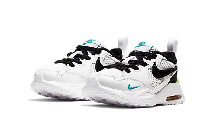 Детские кроссовки Nike Air Max Fusion (бело-черные) — Белыйчёрный — фото 4