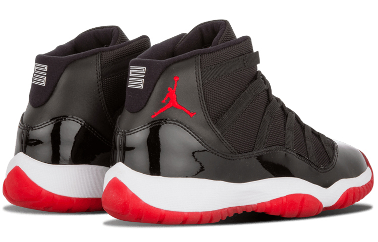 Кроссовки Jordan JordanAir Jordan 11 Playoffs GS (черно-бело-красные) — Чёрный / белый / красный — фото 4