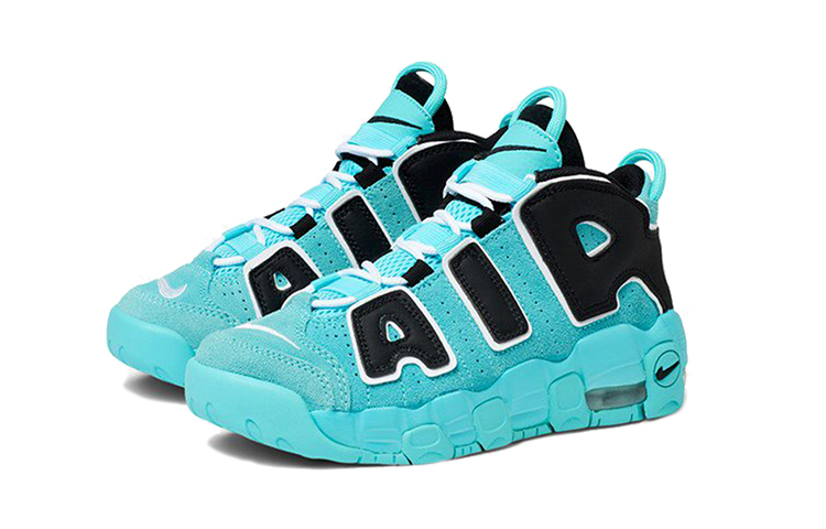 Кроссовки Nike Air More Uptempo Light Aqua (бирюзовые) — 蒂芙尼蓝 — фото 5