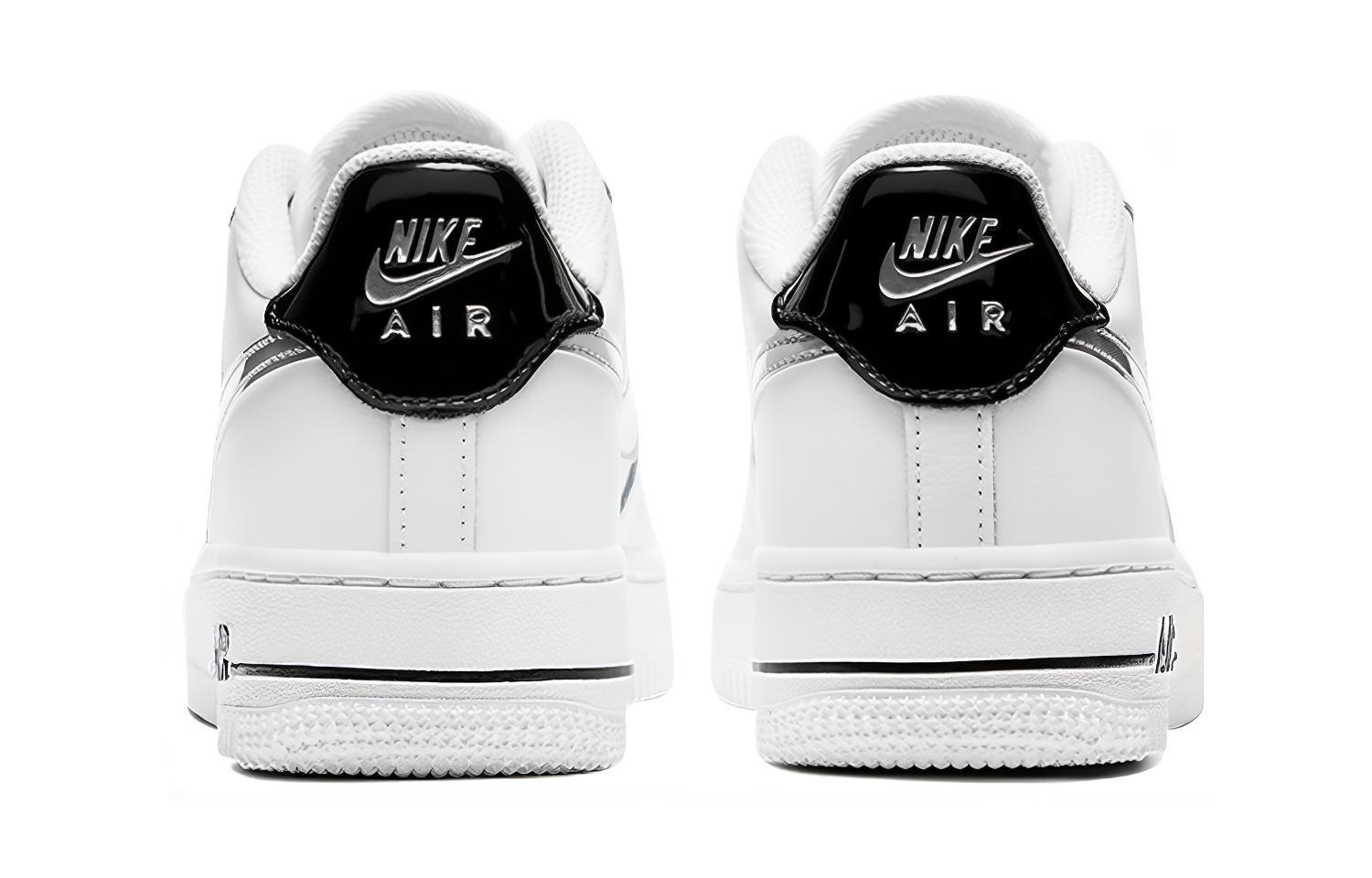Кеды Nike Air Force 1 (бело-серебряные) — фото 6