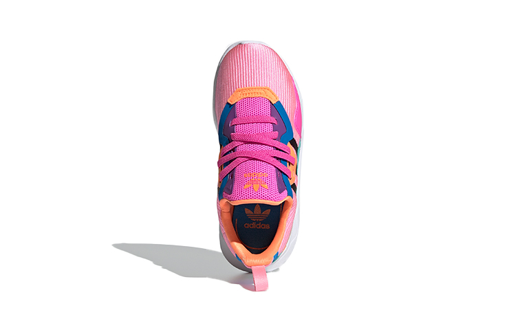 Детские кроссовки adidas originals Flex (розово-черно-синие) — фото 5