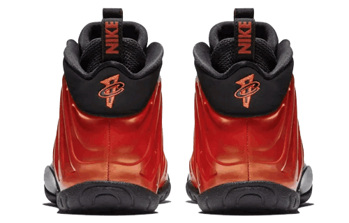 Кроссовки Nike Foamposite One GS (оранжево-красные) — фото 7