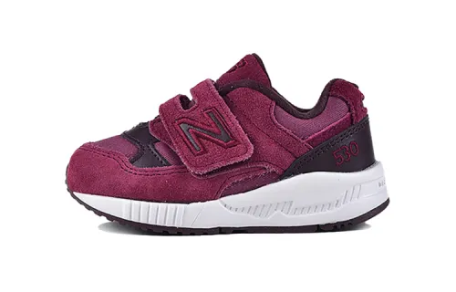 Baby New Balance 530 series Velcro shock-absorbing, wear-resistant and non-slip low-top running shoes purple