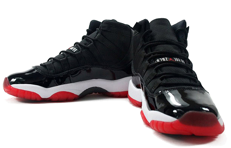 Кроссовки Jordan JordanAir Jordan 11 Playoffs GS (черно-бело-красные) — Чёрный / белый / красный — фото 3