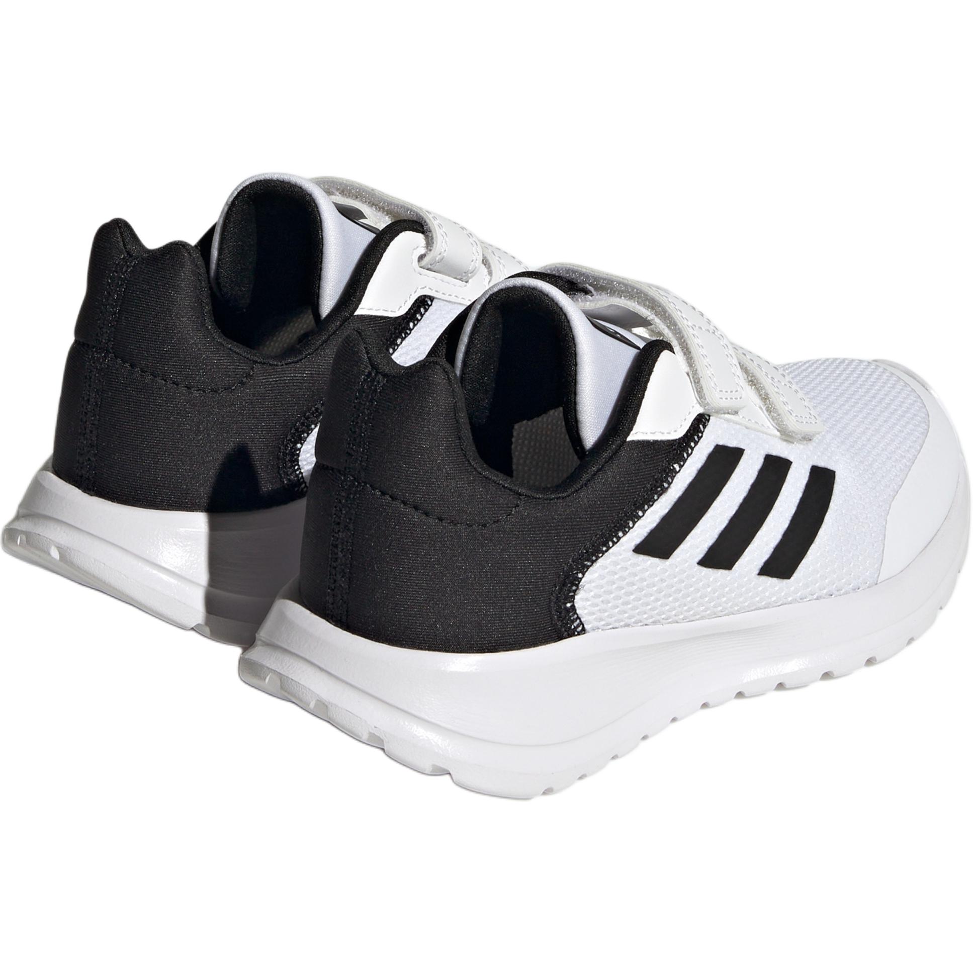 Детские кроссовки adidas TENSAUR (бело-черные) — 云白色 / 核心黑色 — фото 6