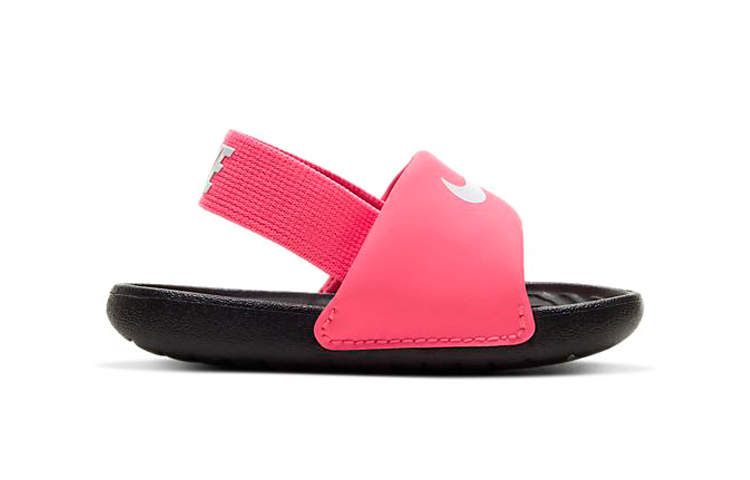 детская обувь Nike Kawa Slide (черно-розовые) — фото 3