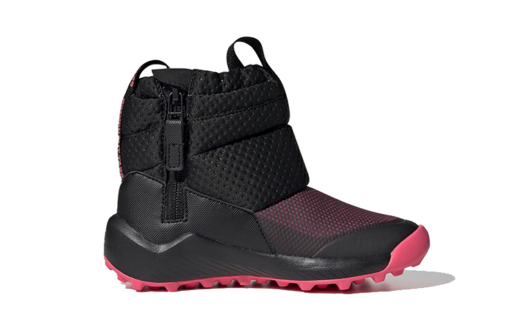 Детские ботинки adidas Rapida snow Boots (черно-розовые) — фото 2