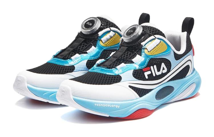 Детские кроссовки Fila KIDS (черно-синие) — фото 3