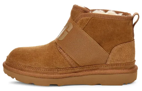 UGG Neumel sheepskin comfortable casual short snow boots chestnut brown youth