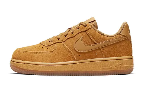 Nike Air Force 1 LV8 3 Comfortable and versatile Low-top Shoes Wheat Color Small and Medium Children