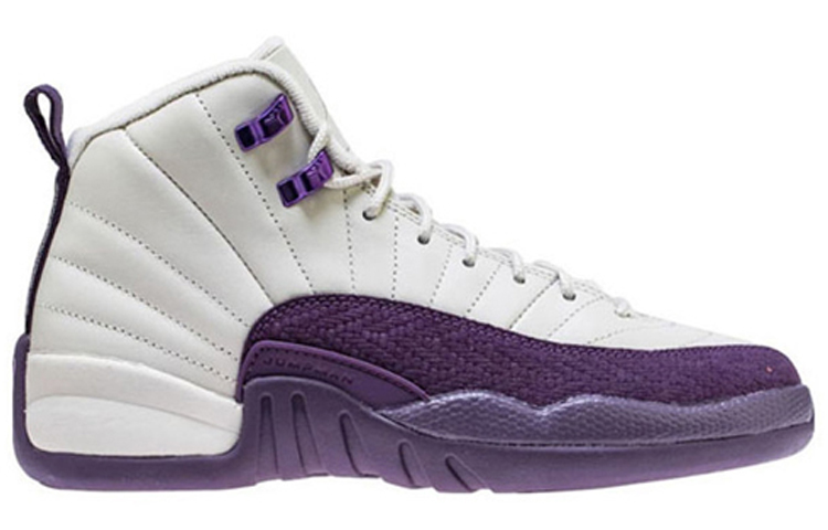 Высокие кроссовки Jordan JordanAir Jordan 12 (фиолетовый / белый) — фото 4