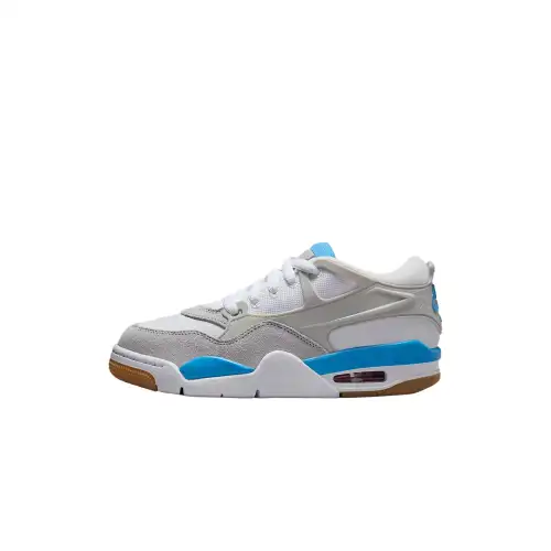 Jordan Air Jordan 4 Synthetic Leather Low top Casual Shoes White Unisex