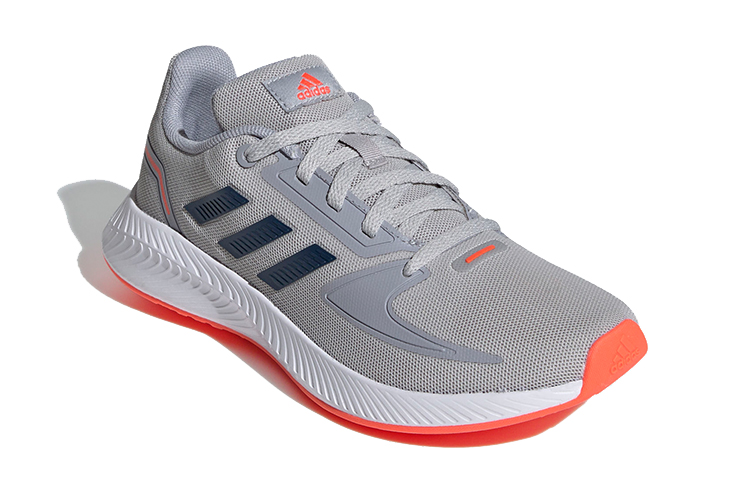 Кеды adidas neo Runfalcon 2.0 K (серо-сине-оранжевые) — фото 4