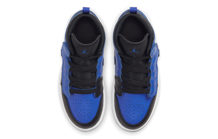 Детские кроссовки Jordan Air Jordan 1 mid alt (синие) — Чёрный / синий — фото 6