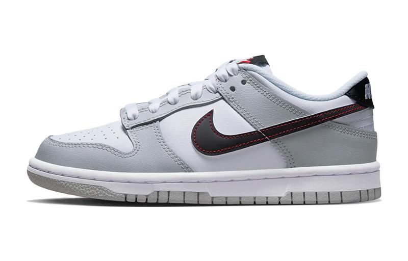Унисекс кроссовки Nike NikeDunk SE Jackpot "Lottery" GS (серо-бело-черный)