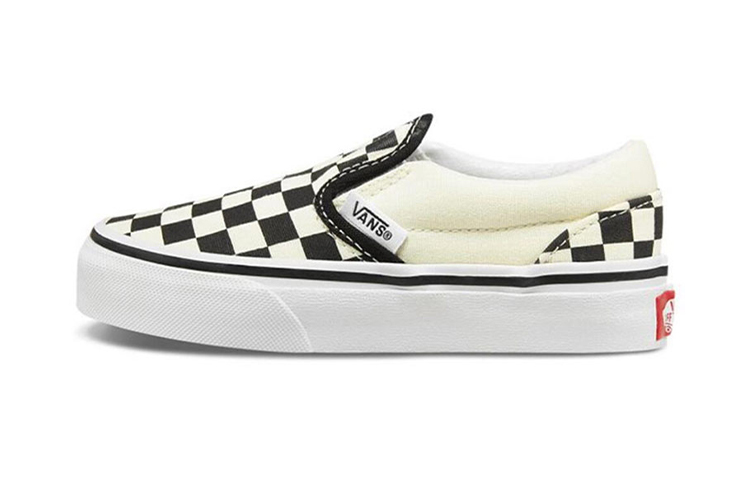 Детские слипоны Vans Classic Slip-On (черно-белые)