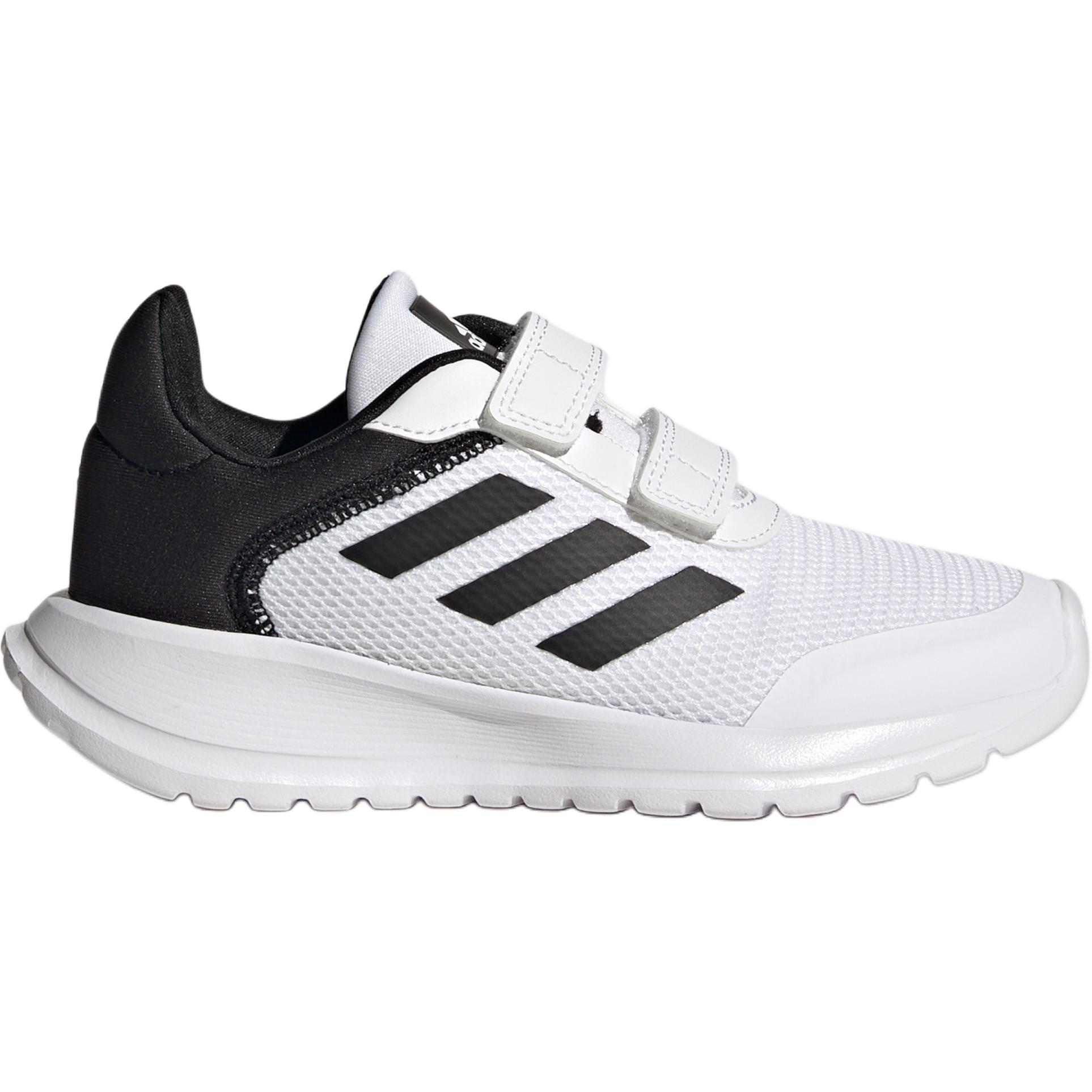 Детские кроссовки adidas TENSAUR (бело-черные) — 云白色 / 核心黑色 — фото 4
